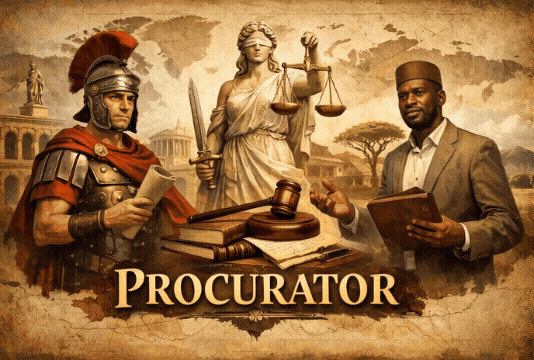 Иллюстрация слова Procurator